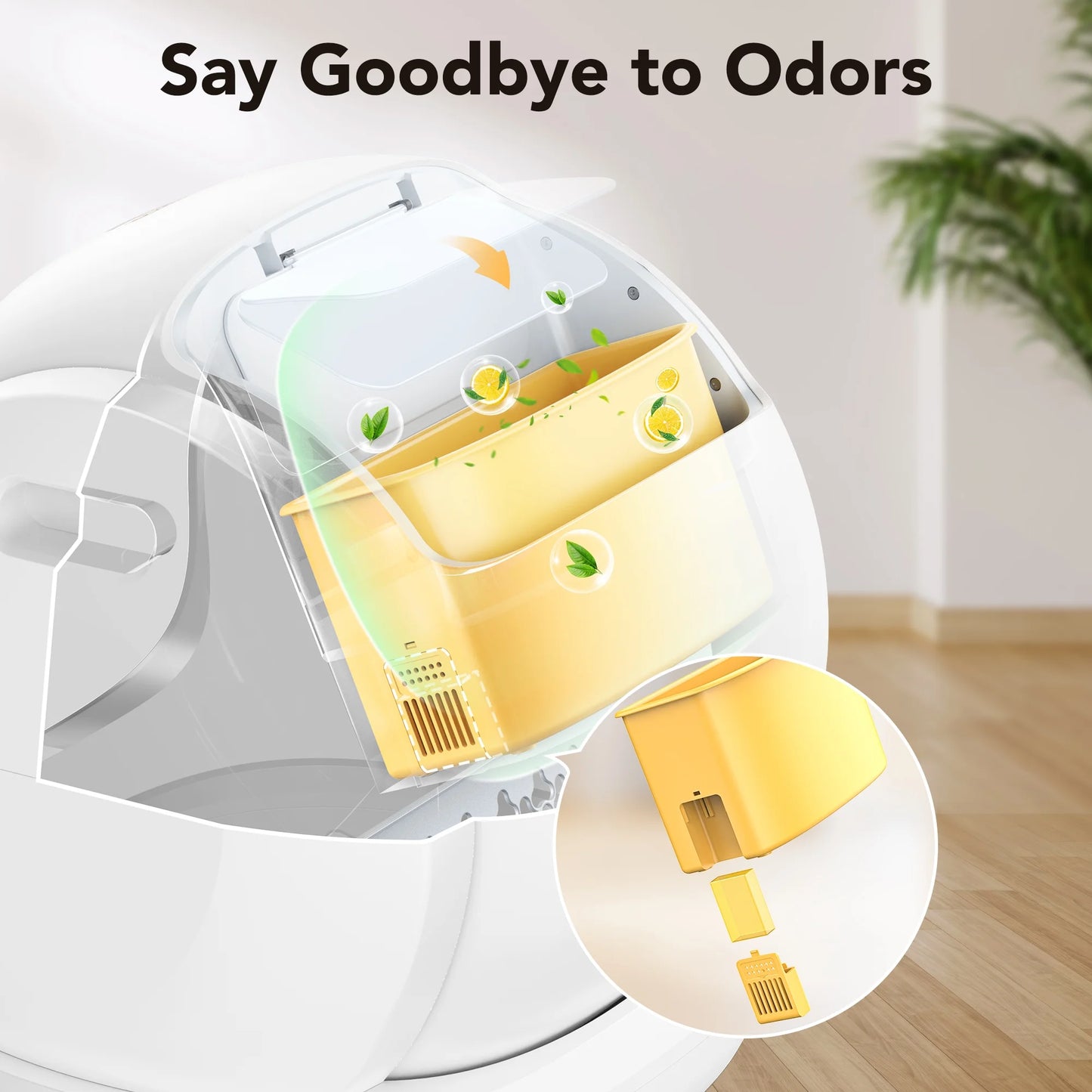 Self-Cleaning Cat Litter Box, APP Control