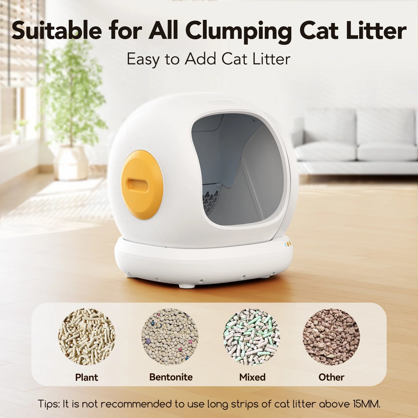 Self-Cleaning Cat Litter Box, APP Control