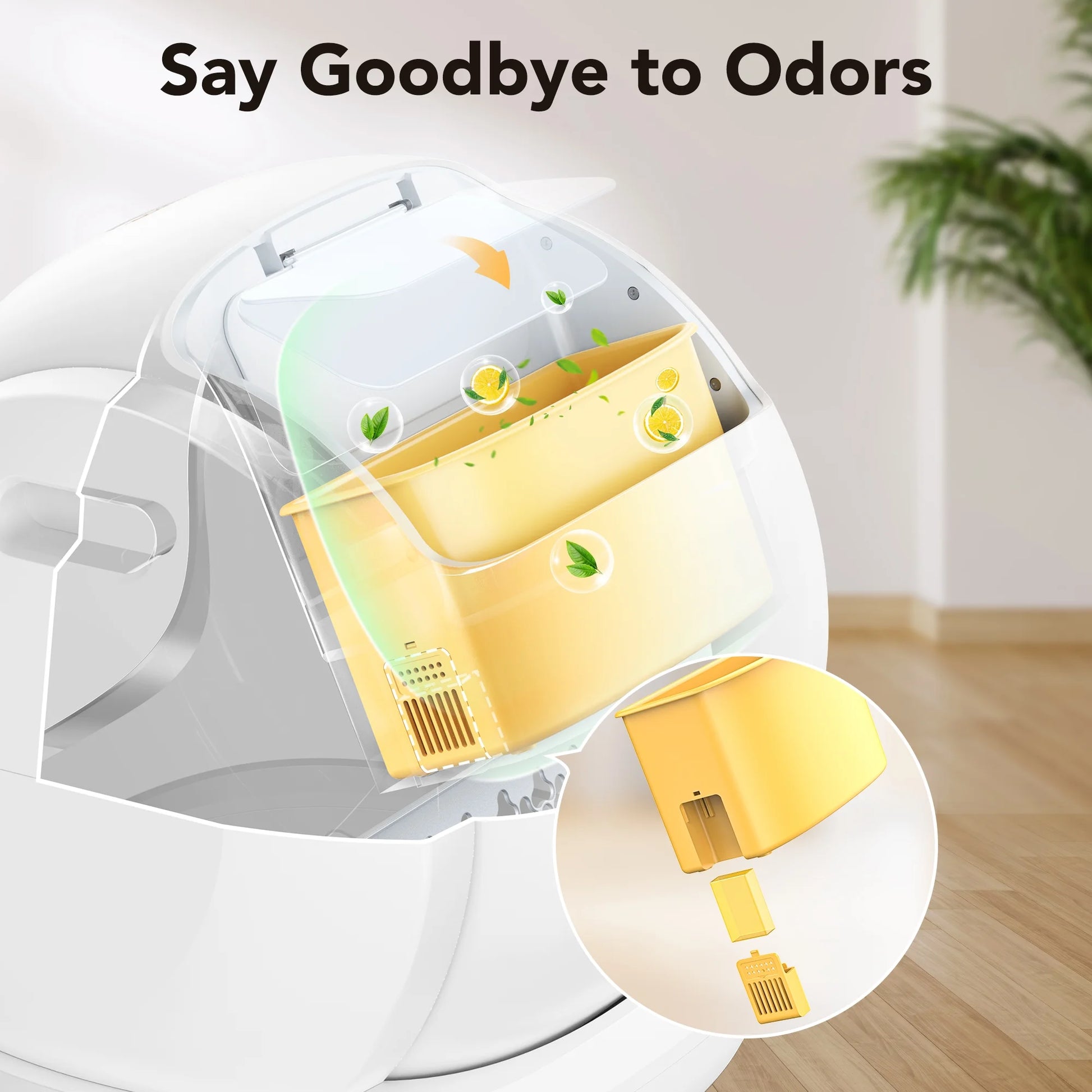 Self-Cleaning Cat Litter Box, APP Control
