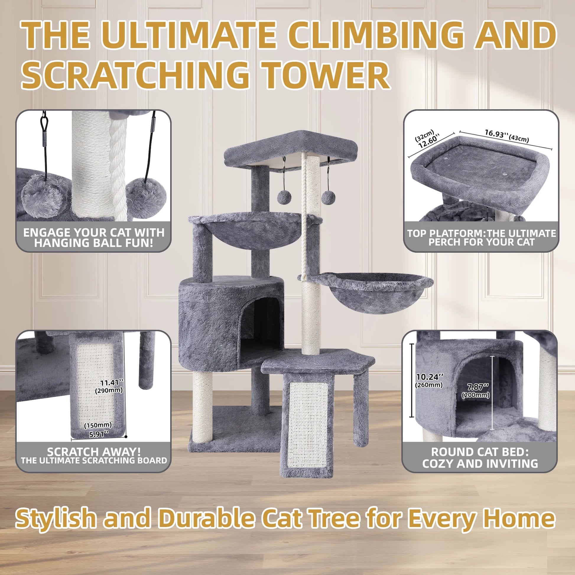 Multi-Level Cat Tower