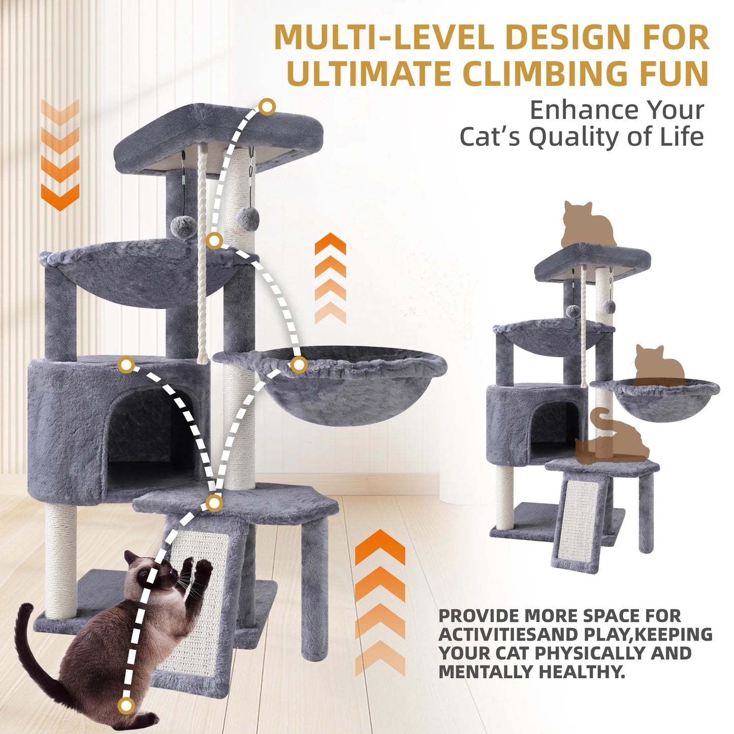 Multi-Level Cat Tower